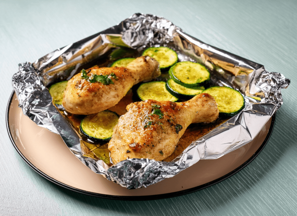 Chicken and Zucchini Foil Packs