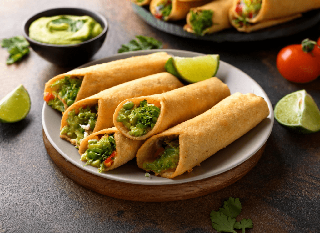 Crispy Vegan Taquitos